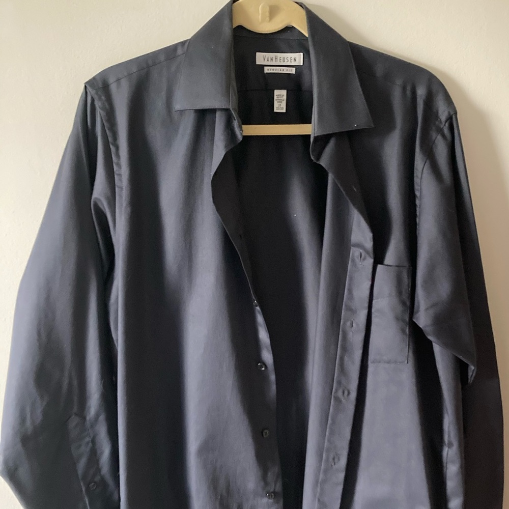 Van Heusen Dark Gray Dress Shirt.